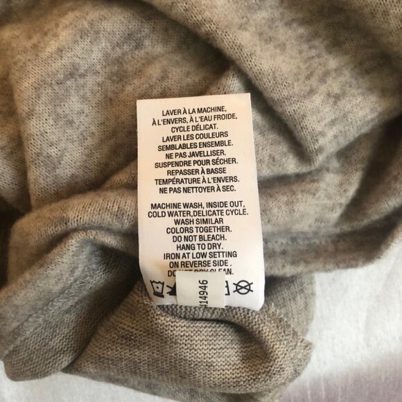NWT Reitmans Ladies Cowl Neck Lightweight Fleece Heathered Grey Ladies  XSm - Picture 6 of 12